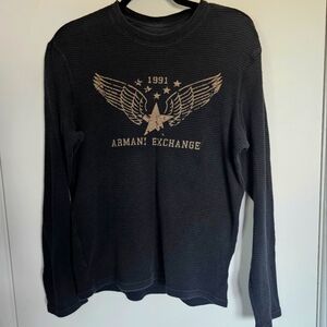 Armani Exchange Waffle Knit Long sleeve Shirt